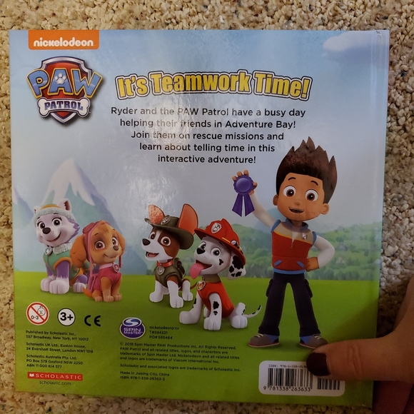 Paw Patrol Teamwork Time Hardcover Book - Picture 2 of 6